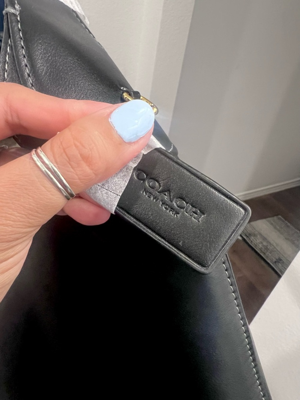 Coach Brooklyn 39 Black with Brass Hardware - Picture 5 of 9